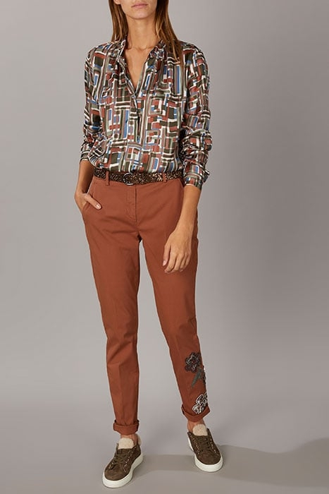 BASIC PANT FLOWER BROWN 4