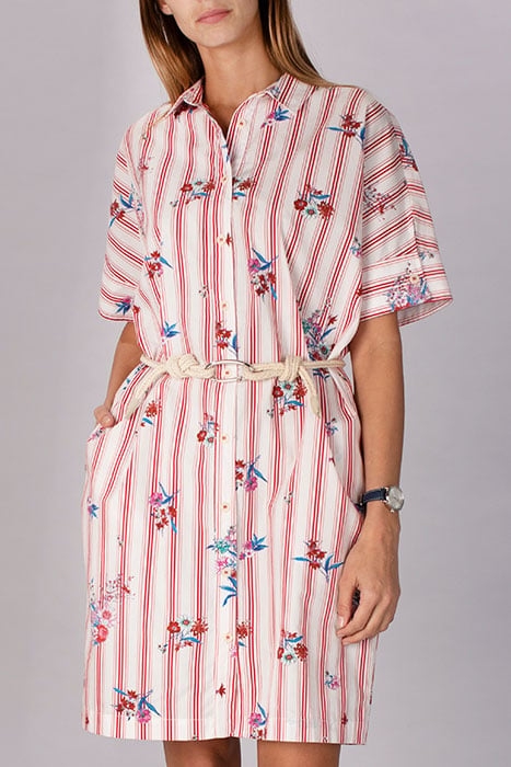 LONG SHIRT DRESS RED 6