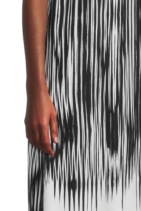 STRAPPY PRINT DRESS BLACK ABST 4