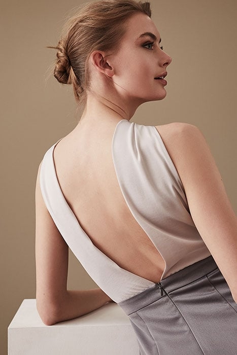 MAISIE-CONTRAST DRESS ASH PINK 7