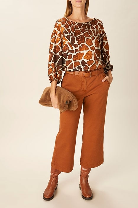 LOOSE SLEEVE SHIRT BROWN 4