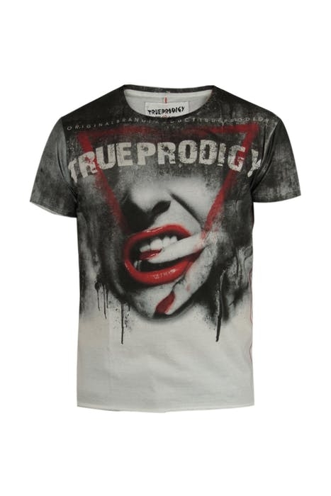 RED LIPS C-NECK OFF WHITE 1