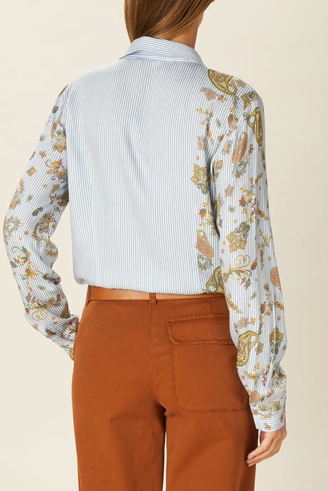 CLASSIC VISCOSE SHIRT BLUE W90209 2