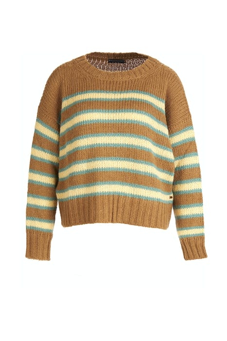 STRIPED PULLOVER BROWN CM 1
