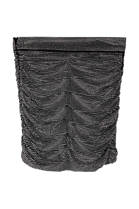 BEL GONNA TULLE FULL STRASS BLACK/CRYSTAL 2