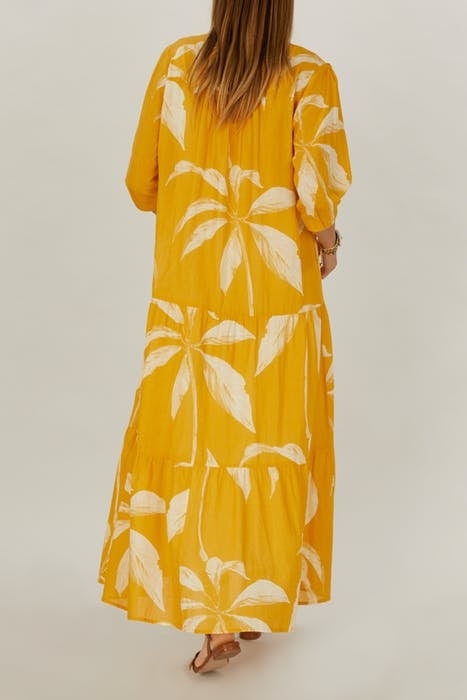 DRESS 3/4SL LONG WIDE VOLANT S00252 4