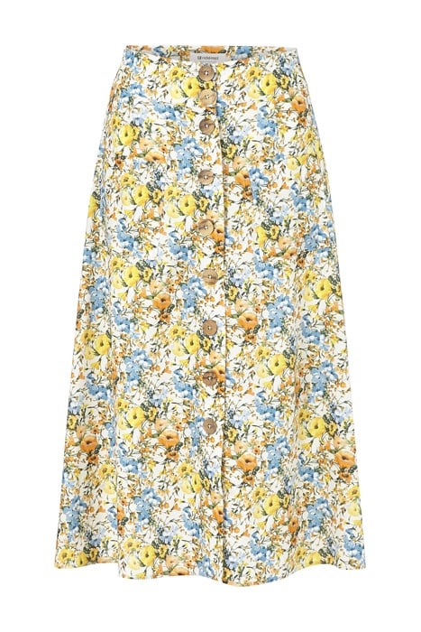 MIDI SKIRT PRINTED WHITE 1
