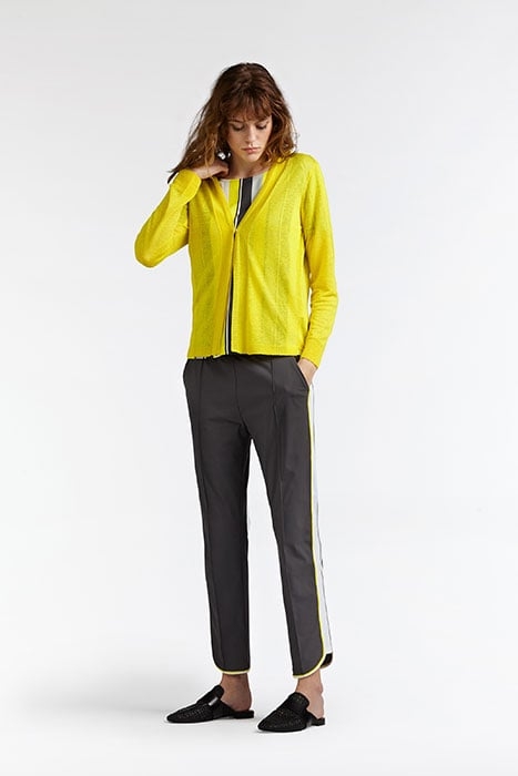 CARDIGAN LONG SLEEVES BLAZING YELLOW 1