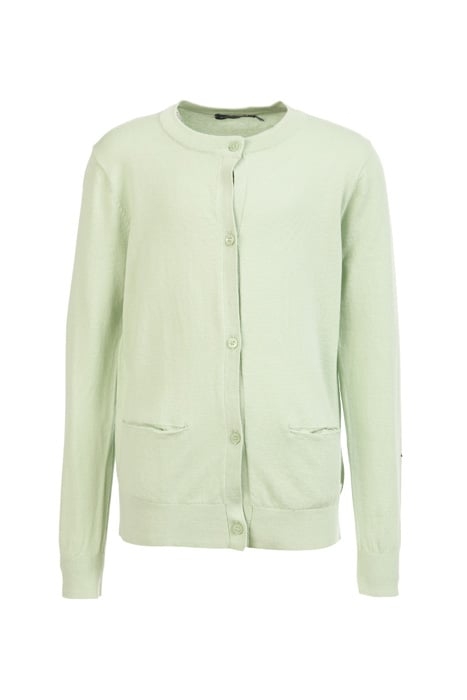 COTTON CARDIGAN GREEN 1
