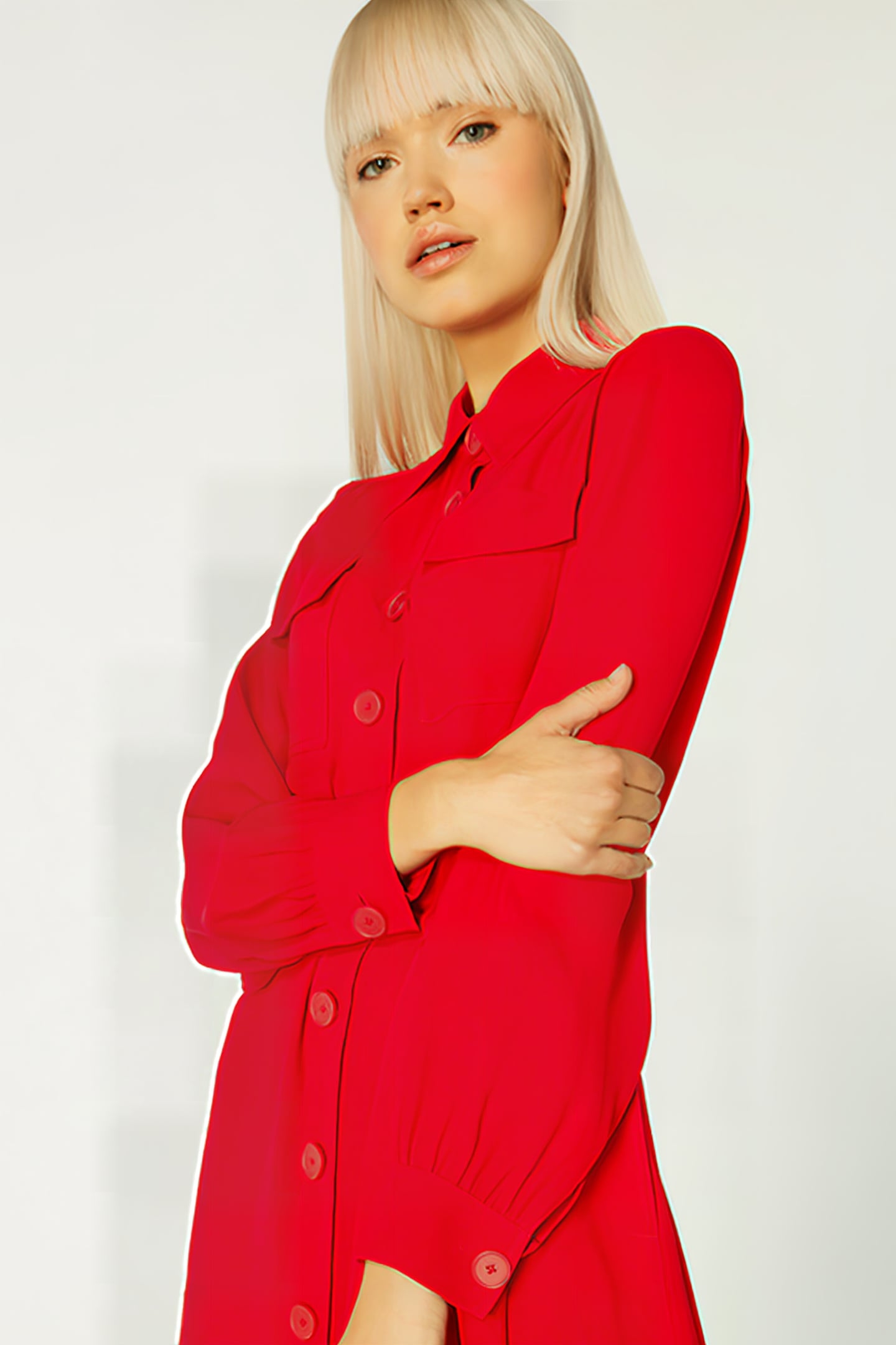 MILLER MIDI DRESS DEEP RED 2