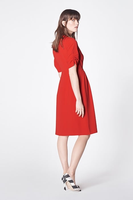 VERONIQUE MIDI DRESS RED-RED 3