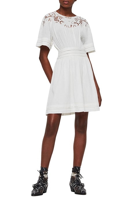 LISE DRESS CHALK WHITE 1