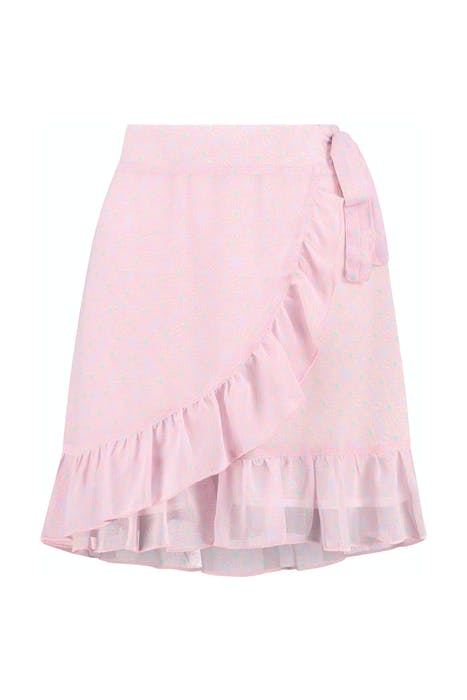 VALENCIA WRAP SKIRT PASTEL LILAC PURPLE 4