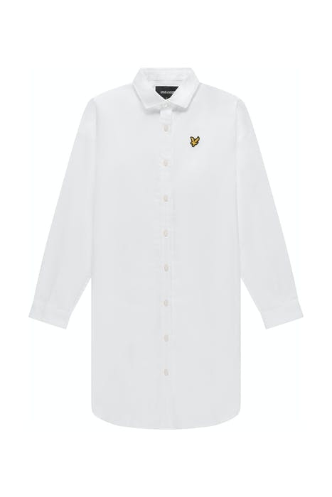 OVERSIZED SHIRT DRESS WHITE 5