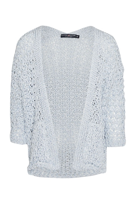 SHORT FANCY CARDIGAN 1/2 SL BLUE 1