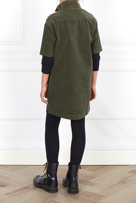 VELOURS DRESS GREEN 4