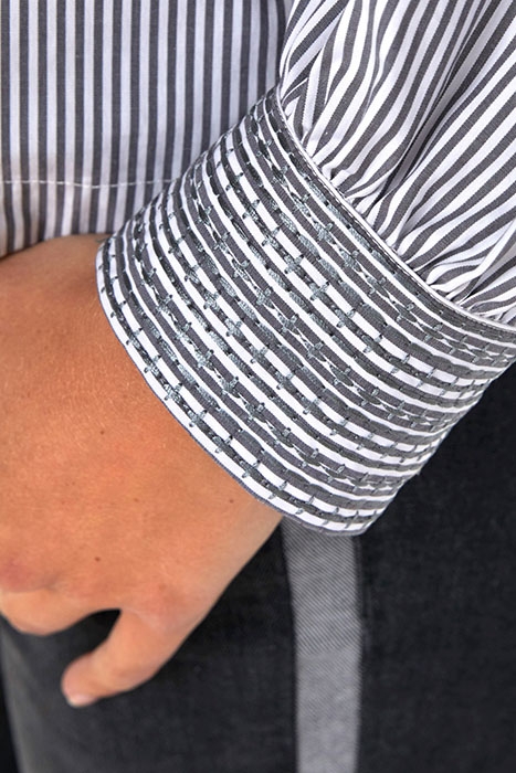 LOOSE SHIRT LS WRINKLES GREY 6