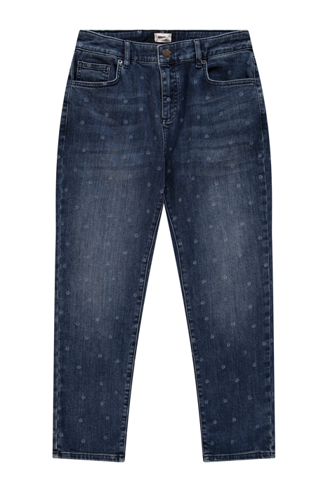 STRAIGHT PRINTED CROP LIGHT DENIM 1