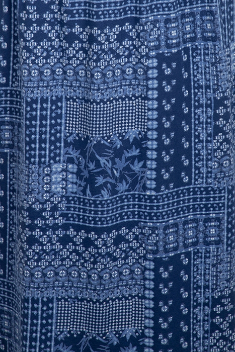 ANYWHERE FAIRTRADE DRESS BLUE PRINT 3
