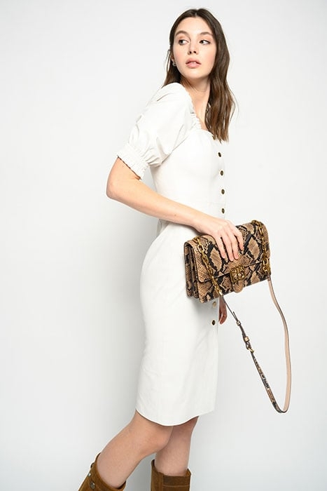 LUNATICO ABITO SIMILPELLE WHITE + WHITE 5