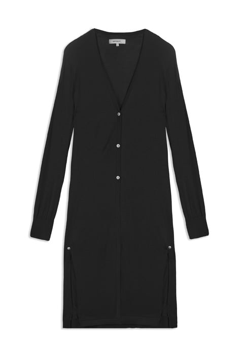 CARDIGAN LONG SLEEVES 21001738 ALMOST BLACK 1