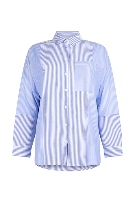 LAYLA LONGLINE SHIRT BLUE MULTI 1