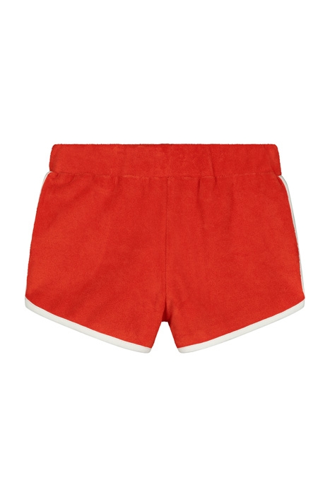 GIRLS TERRY SHORT TROPIC RED 2