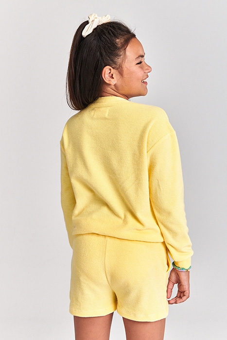 GIRLS MAUI TOWELING SHORT PINA COLADA YELLOW 5