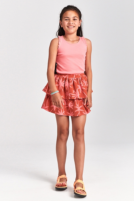 GIRLS NOSARA SKIRT VACATION PALM SPICE ROUTE BROWN 5
