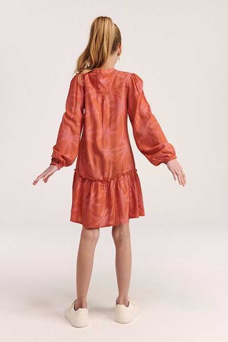 GIRLS TENERIFE DRESS VACATION PALM SPICE ROUTE BROWN 4