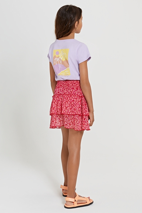 GIRLS ADEJE SKIRT TROPICAL TIGER CHILI RED 5