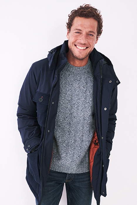DANTON FABRIC MIX PARKA DARK NAVY 2