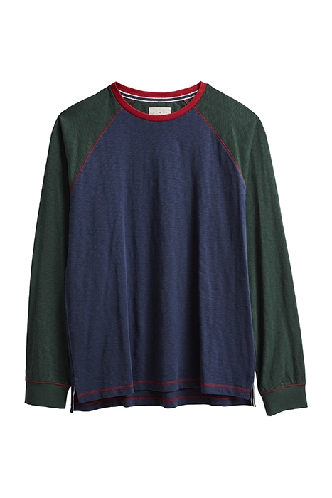 ROBBIE RAGLAN TEE NAVY MULTI 1