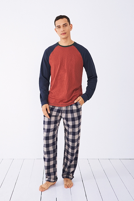 ROBBIE RAGLAN TEE ORANGE MULTI 3