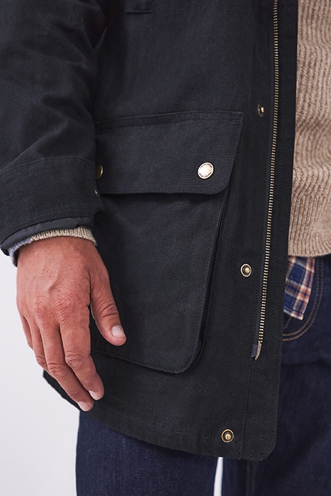 CHARNWOOD 4 POCKET JACKET WASHED BLACK 4