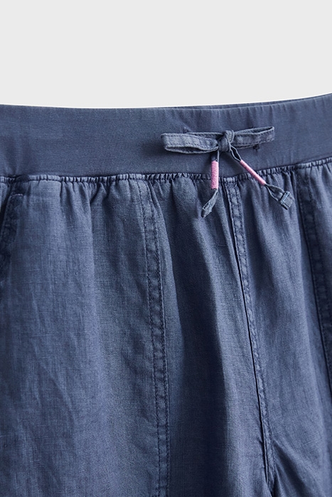 EFFIE LINEN SHORTS  BLUE 6