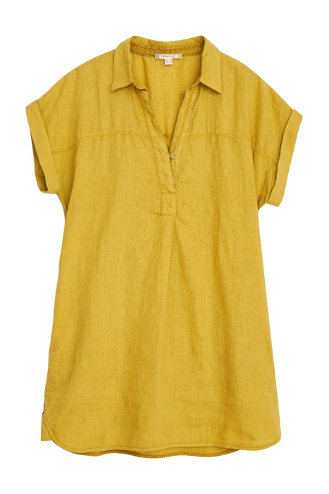 BANTU LINEN TUNIC MID CHARTREUSE 1