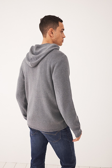 MAPLE COTTON HOODIE MID GREY 3
