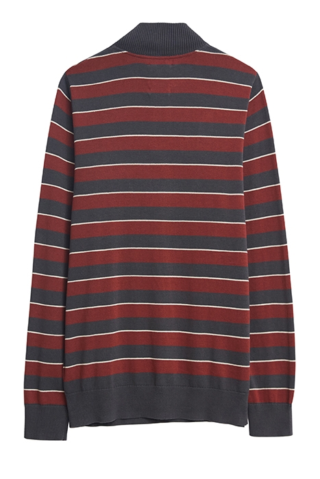 BRIAR FUNNEL NECK STRIPE CHARCOAL GREY 6