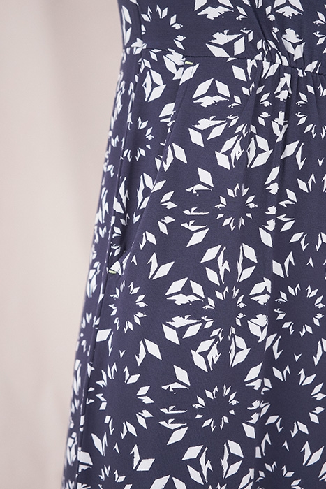 KARA ECO VERO JERSEY DRESS PURPLE MULTI 4