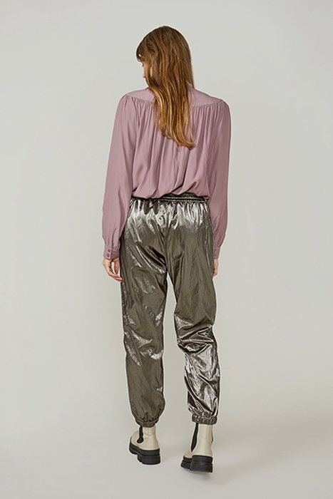 TROUSERS COATED FABRIC 7 - BROWNS 3