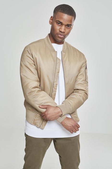 BASIC BOMBER JACKET BEIGE 2