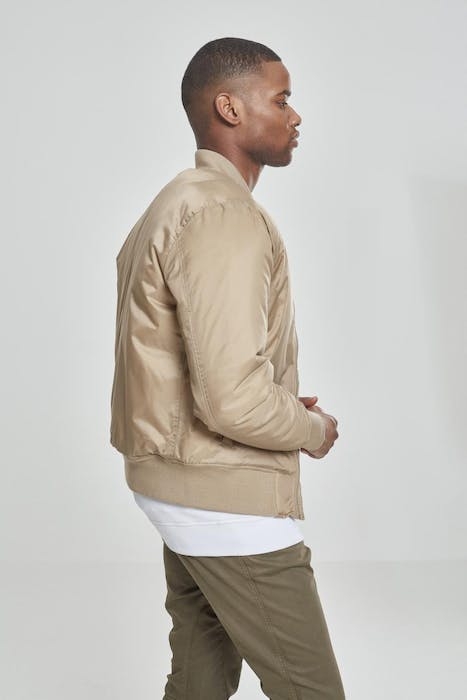 BASIC BOMBER JACKET BEIGE 5