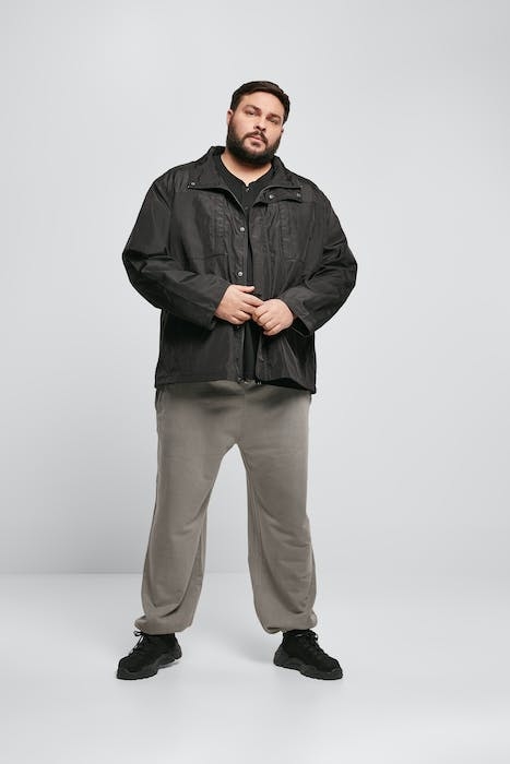 DOUBLE POCKET NYLON CREPE JACKET BLACK 4