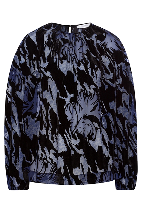 BELVE BLOUSES & TUNICS AOP - BLACK NAVY BLUE 6