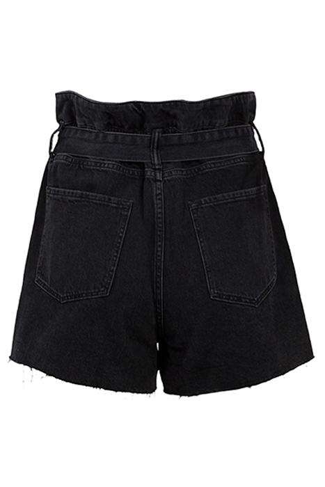 HANNAH PAPERBAG SHOR WASHED BLACK 5