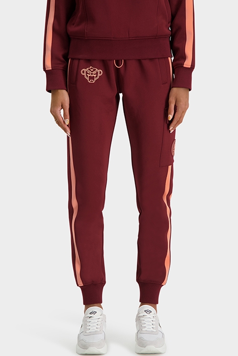 WOMEN TWINK TRACKTOP BURGUNDY/PEACH 1