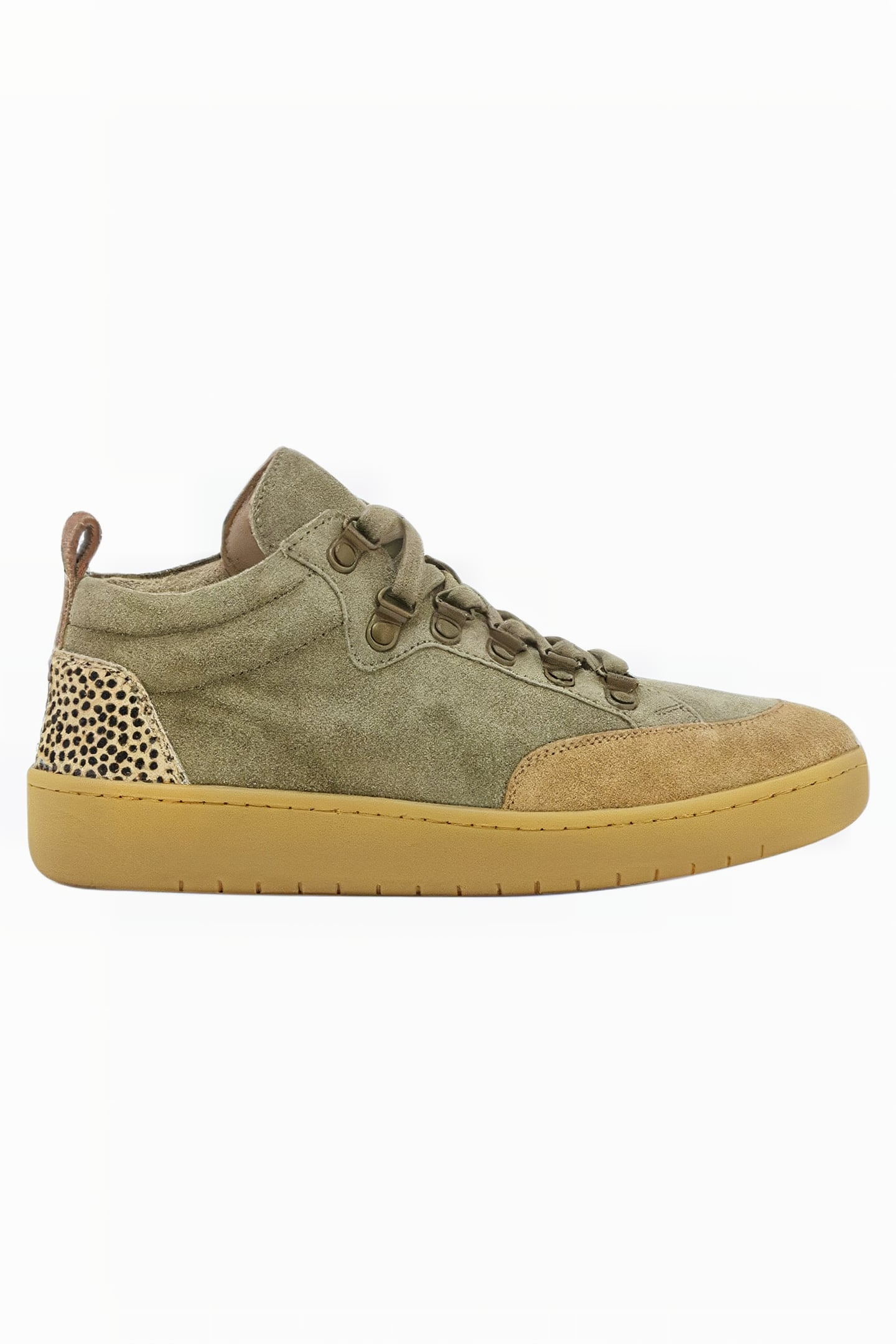 MELODY MID TOP TRAINER KHAKI GREEN 1