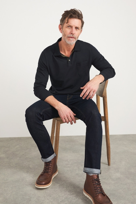 LINWOOD ORGANIC POLO DARK NAVY 4