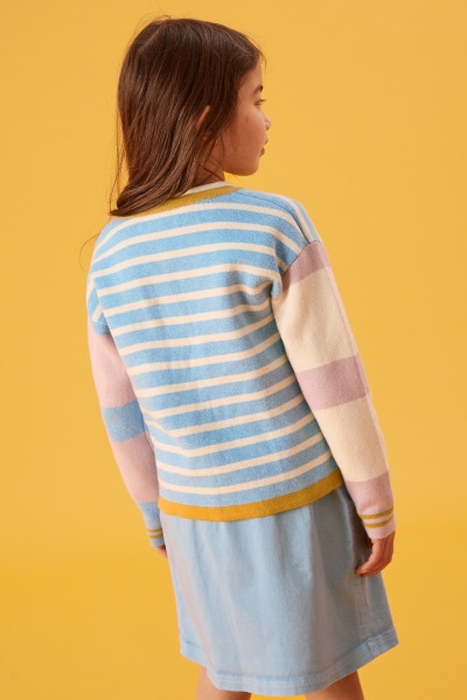 MINI EIMEAR REVERSIBLE CARDI MID PINK 2